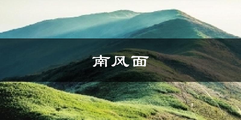 南风面气温